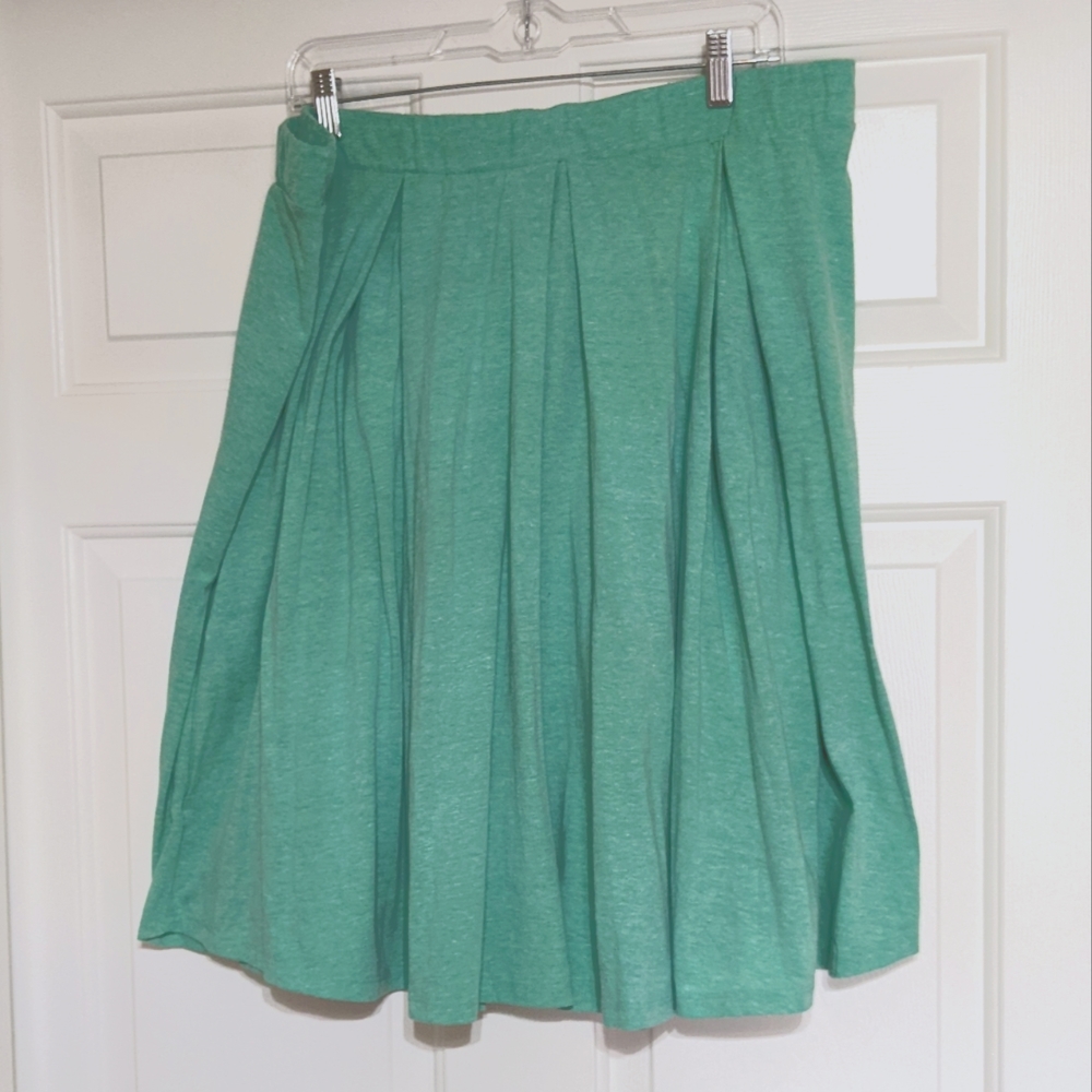 Lularoe 3xl Heathered Mint Green Madison Skirt